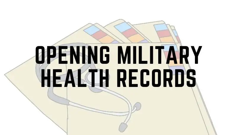 Opening military health records